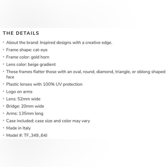 ✨HP✨ TOM FORD CAT EYE SUNGLASSES - Picture 13 of 14